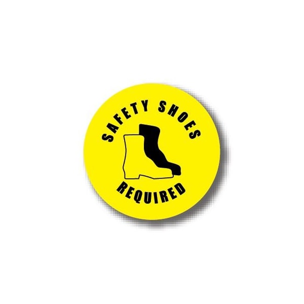 Ergomat 12in CIRCLE SIGNS - Safety Shoes Required DSV-SIGN 144 #0544 -UEN - main